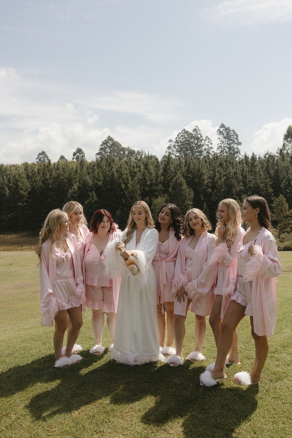 Caitlyn Bridal Feather Robe