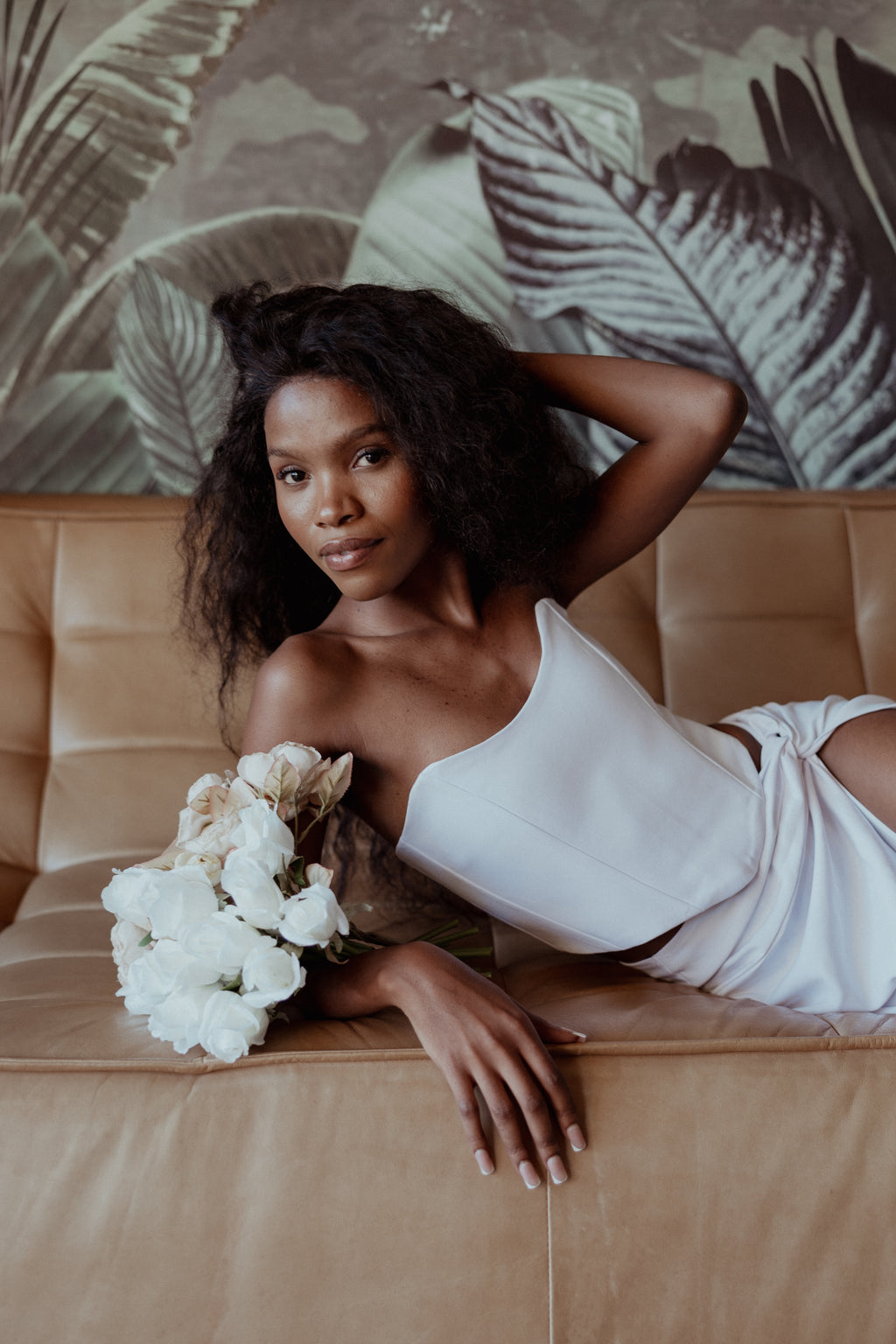 Curved Cropped Bridal Corset