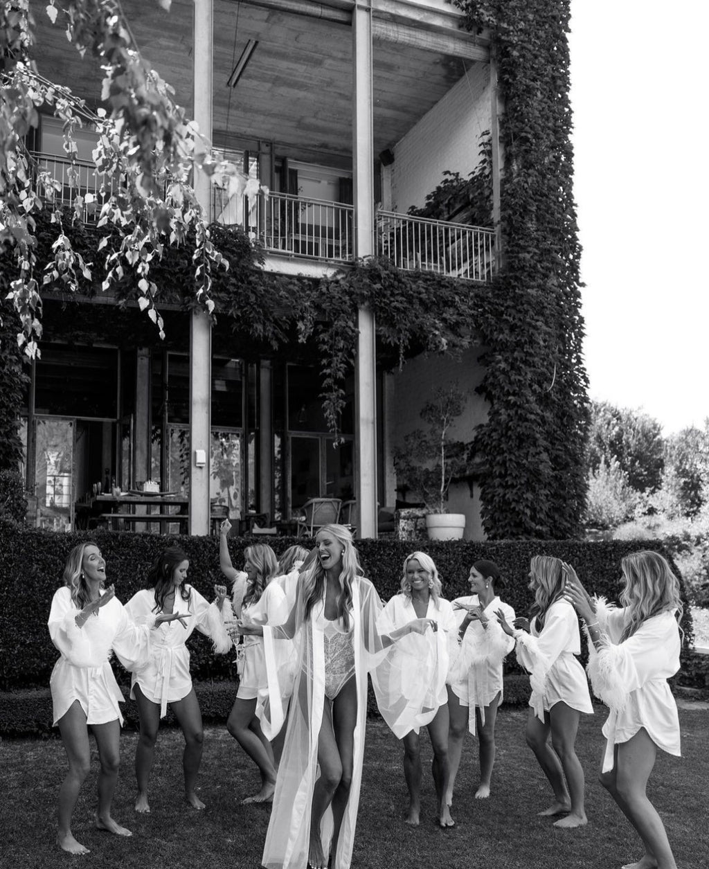 Arabella Tulle/Mesh Floor Length Bridal Robe