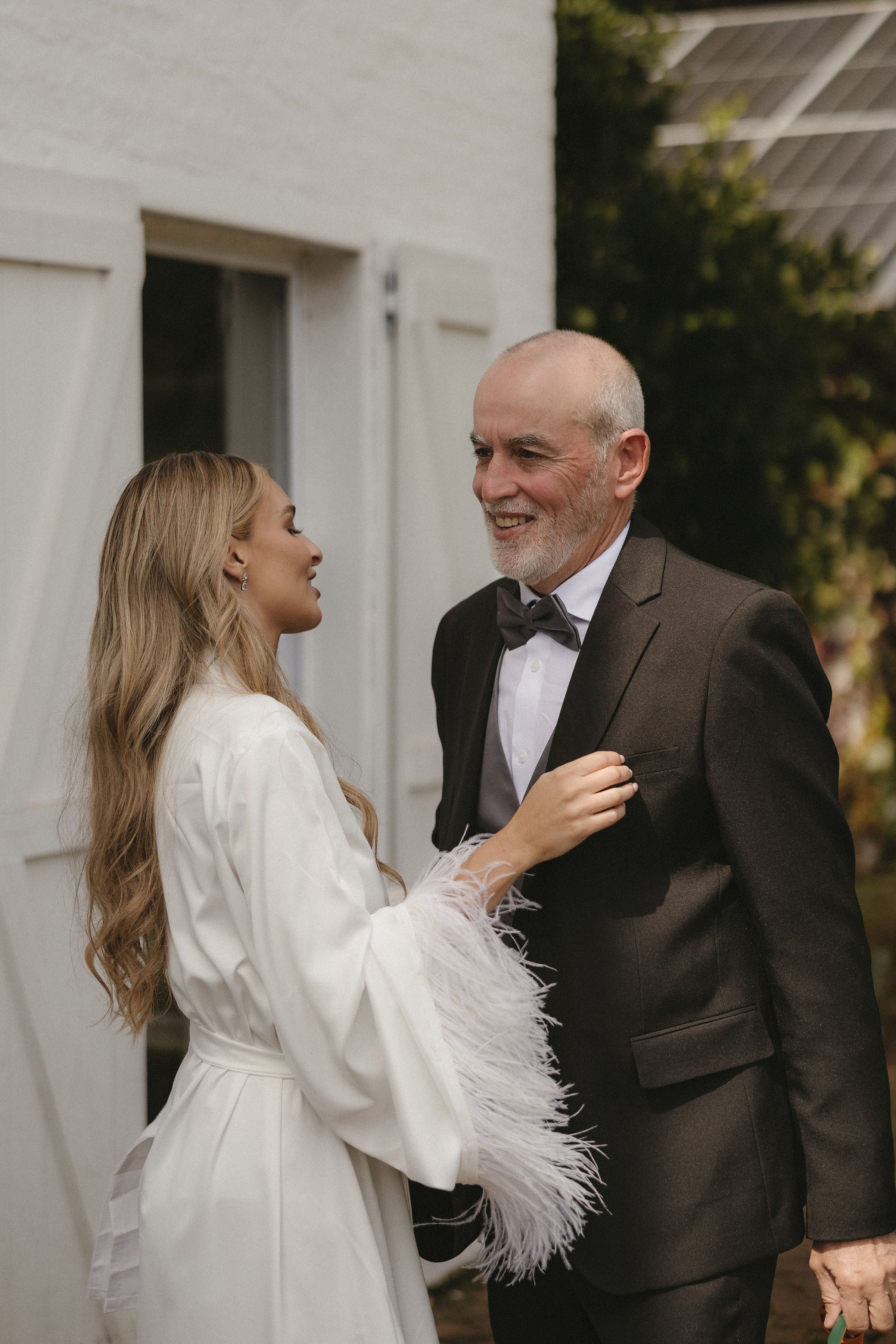 Caitlyn Bridal Feather Robe