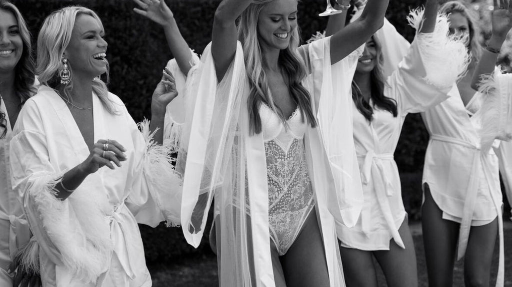 Arabella Tulle/Mesh Floor Length Bridal Robe