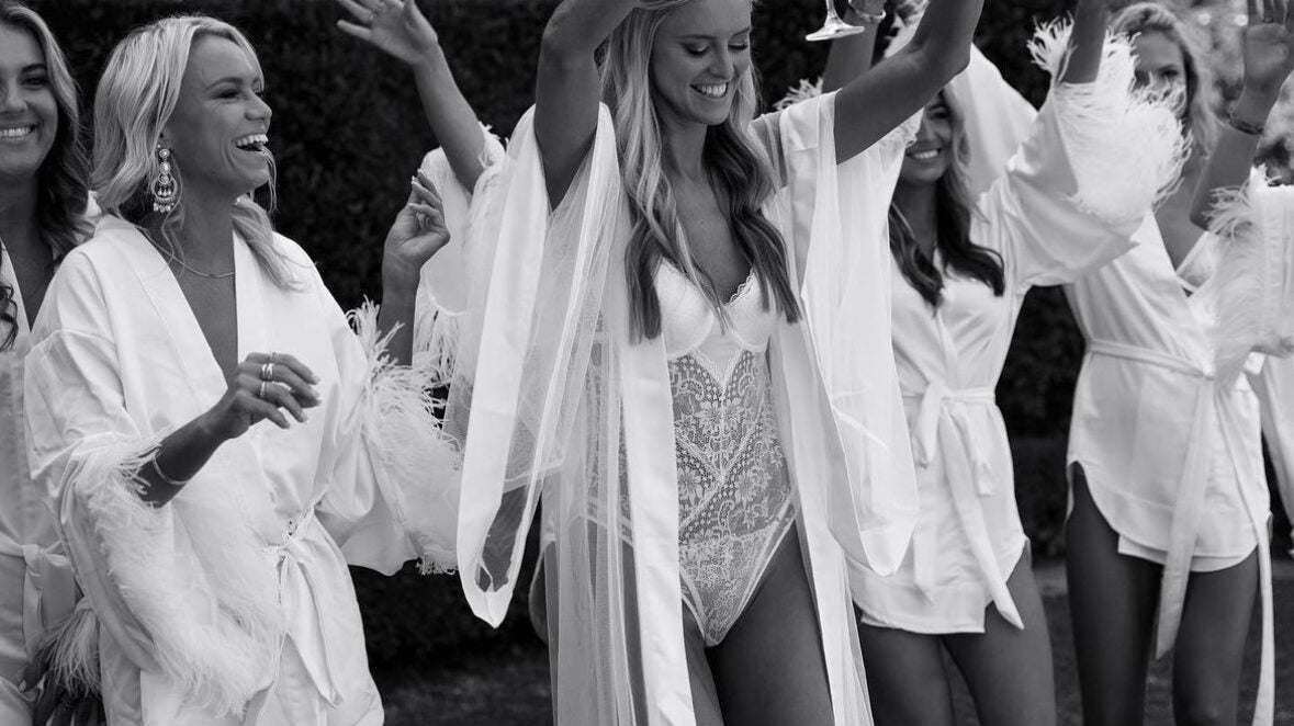 Arabella Tulle/Mesh Floor Length Bridal Robe