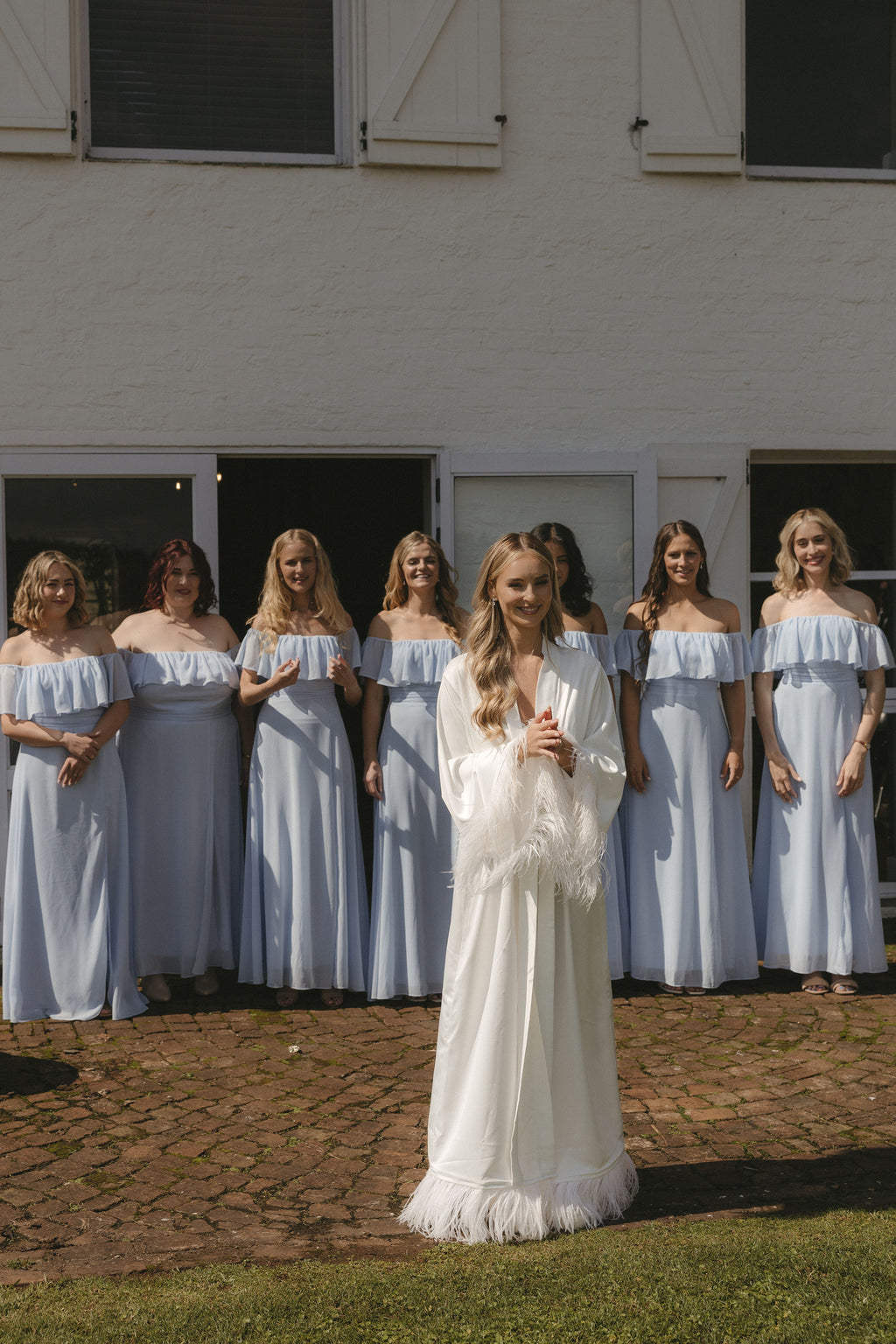 Caitlyn Bridal Feather Robe