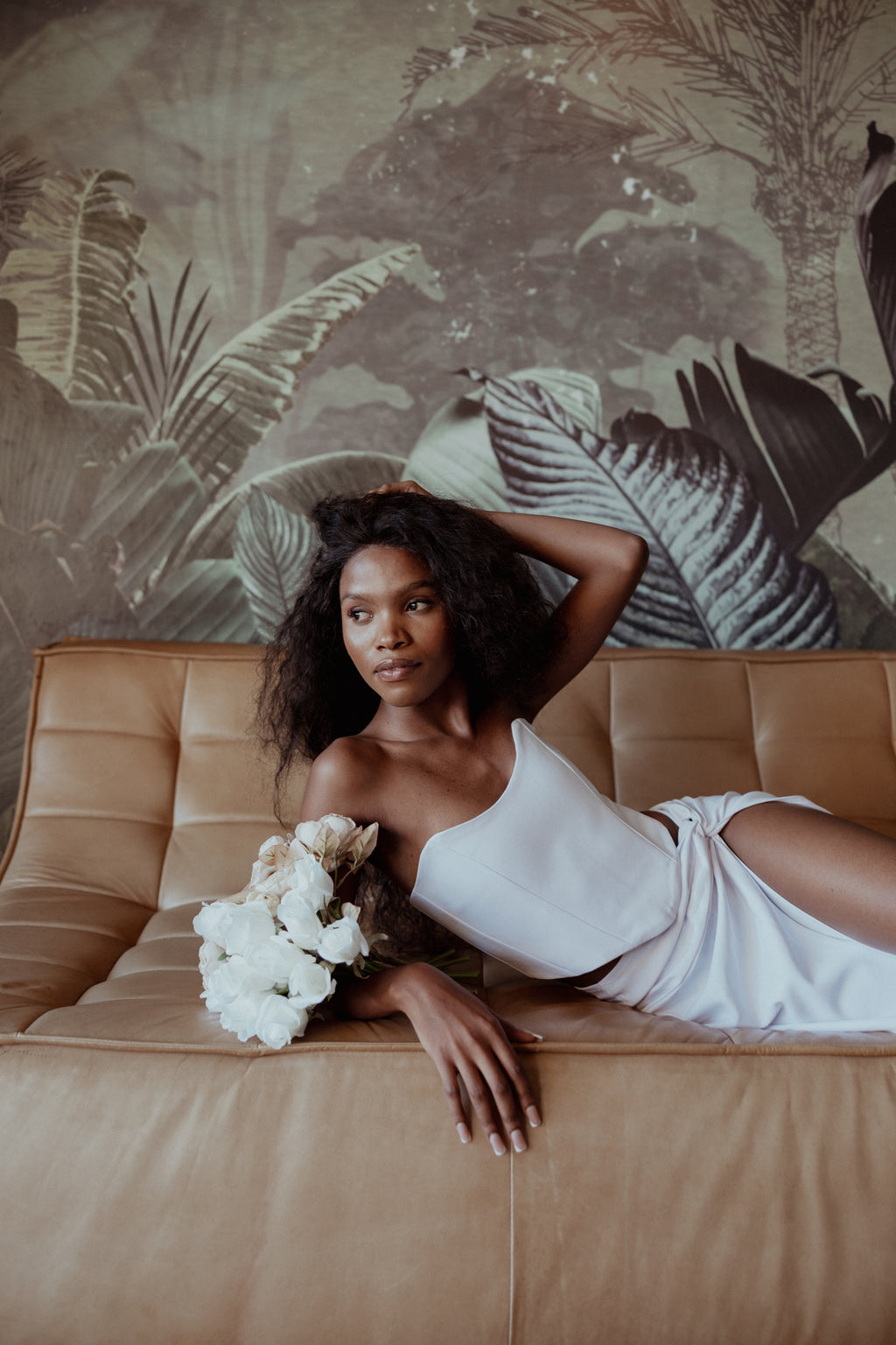 Curved Cropped Bridal Corset